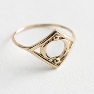 ISO Duo Crescent Moon Ring